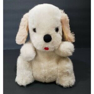 K Products Golden Retriever Puppy Dog Plush Stuffed Animal Toy Tan Prize Vintage